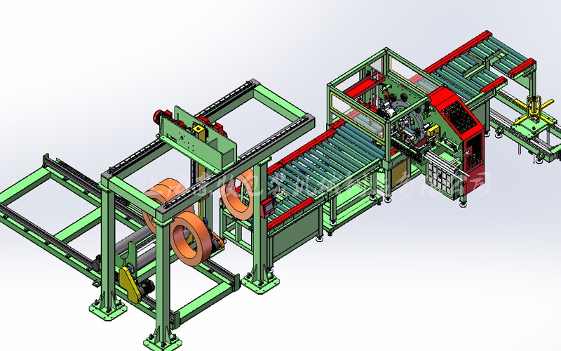 鋼絲、焊絲包裝、碼垛、貼標(biāo)、捆扎機(jī)